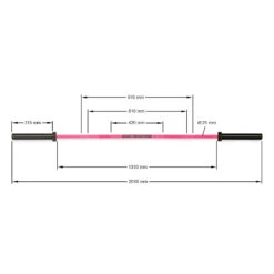 ATX® Women’s PINK 15kg Bar 15 ATX® Women’s PINK 15kg Bar -Sams Fitness Store ATX LH 50 CK 800 pink power bar