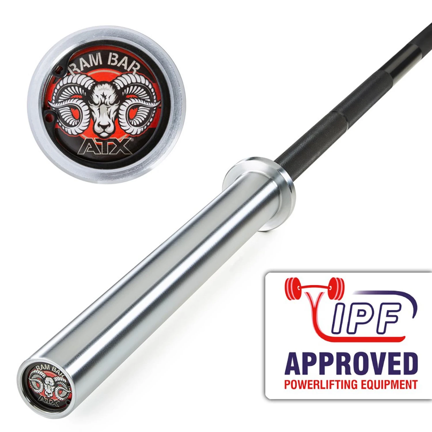 ATX® Ram Powerlifting Bar II IPF 1 ATX® Ram Powerlifting Bar II IPF