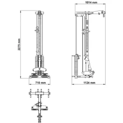 ATX® Lat Option 780 125kg SW -Sams Fitness Store ATX LTO 780 SW detailed measurements