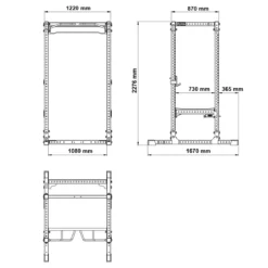 ATX® Power Rack 780 7 ATX® Power Rack 780 -Sams Fitness Store ATX PRX 780 power rack detailed measurements