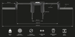 ATX® Safety Squat Bar – 50mm -Sams Fitness Store ATX SSB 50 features