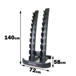 PowerMaxx 1-10kg Vertical Rack -Sams Fitness Store CG1 10VTRACK footprint