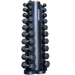 3kg To 15kg Rubber Hex Dumbbell Set