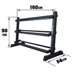 10kg – 40kg Rubber Hex 10pr With Rack 23 10kg – 40kg Rubber Hex 10pr With Rack -Sams Fitness Store CGHEX3TIERRK 3 tier rack dimensions 2