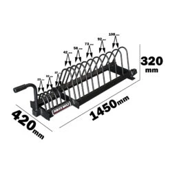 Bumper Weight Plate Toaster Rack 11 Bumper Weight Plate Toaster Rack -Sams Fitness Store CGTOASTER measuremnets