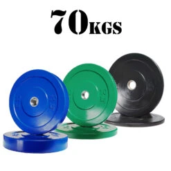 70kg Olympic Bumper Plate Package