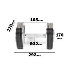 Ironmaster 45lb Adjustable Dumbbells -Sams Fitness Store IM QLDB45 measurements