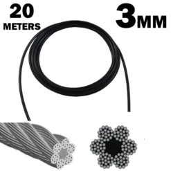Gym Cable 3mm 6×19 FC 20M