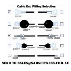 Replacement Gym Cable Manufacture -Sams Fitness Store Z CB CUSTCAB gym cable