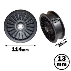 Belt Pulley 114mm -Sams Fitness Store Z MM 114BELT 114 belt pulley dimensions