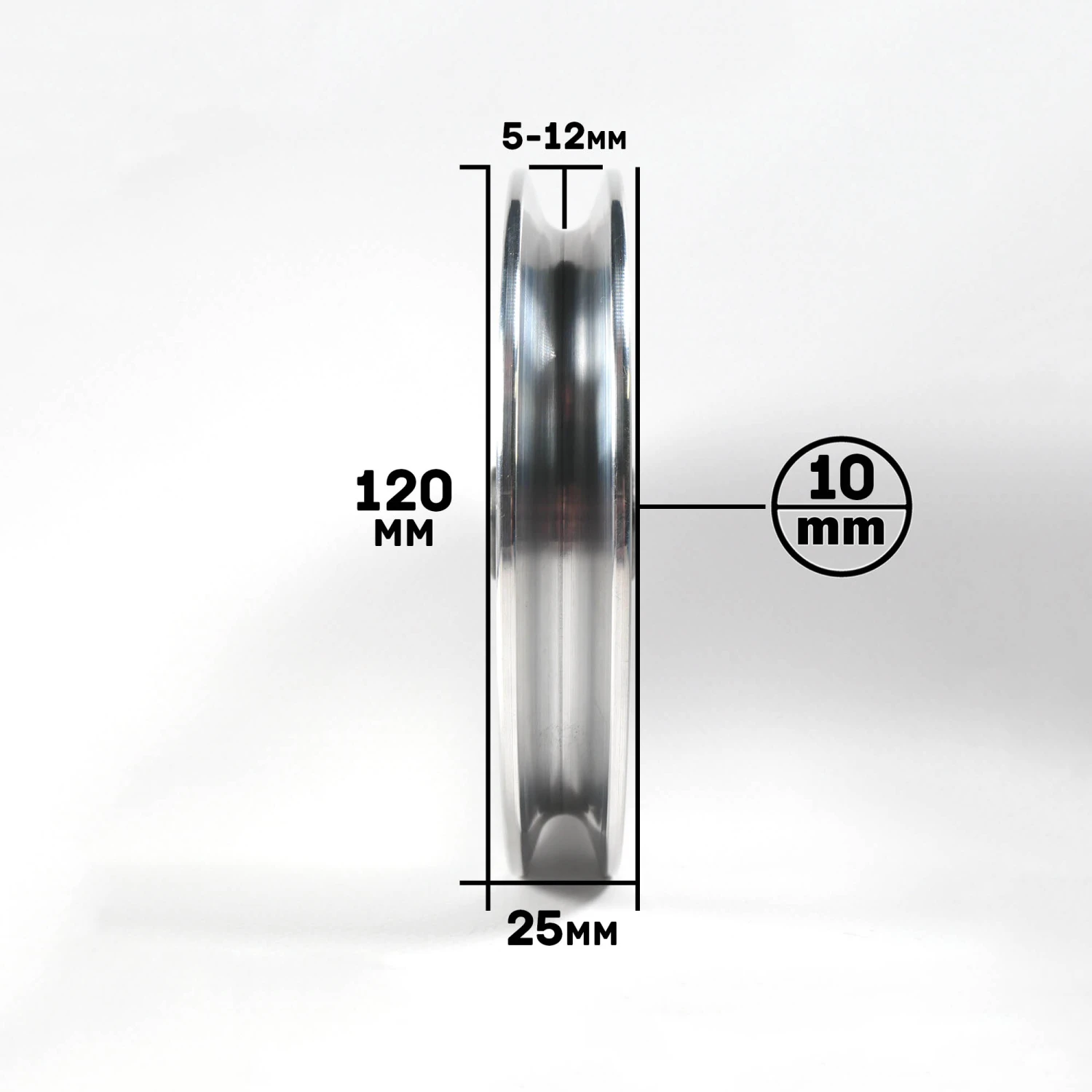 120mm Aluminium Pulley 4 120mm Aluminium Pulley - Image 4