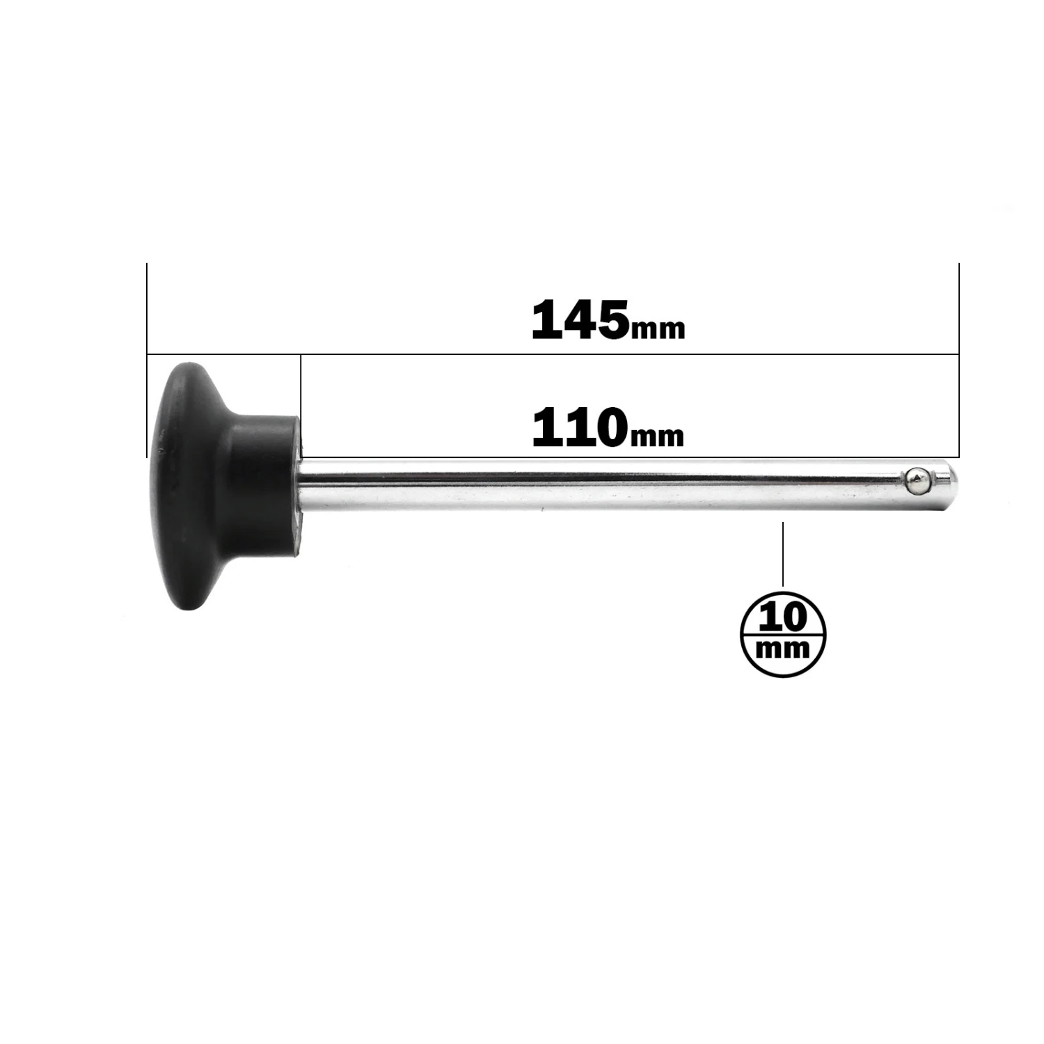 Locking Pin 110mm D10mm 2 Locking Pin 110mm D10mm - Image 2