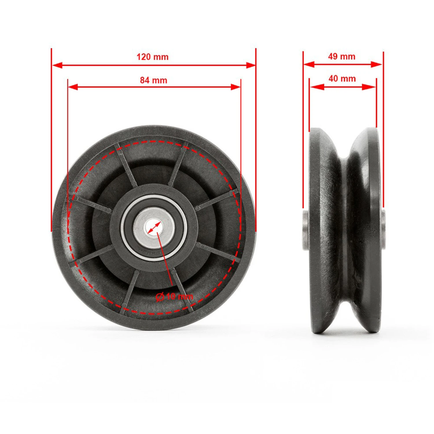 Barbarian Extra Wide Pulley 120mm 2 Barbarian Extra Wide Pulley 120mm - Image 2
