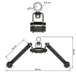 ATX® V Bar Rotational Blackline -Sams Fitness Store atx g 7006 measurements