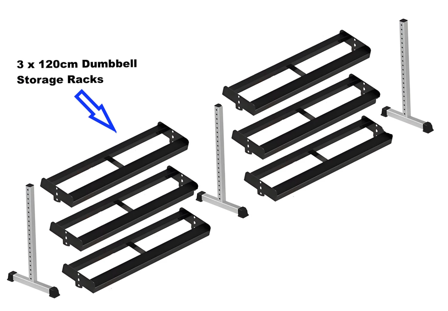 Dumbbell Rack 240cm 1 Dumbbell Rack 240cm